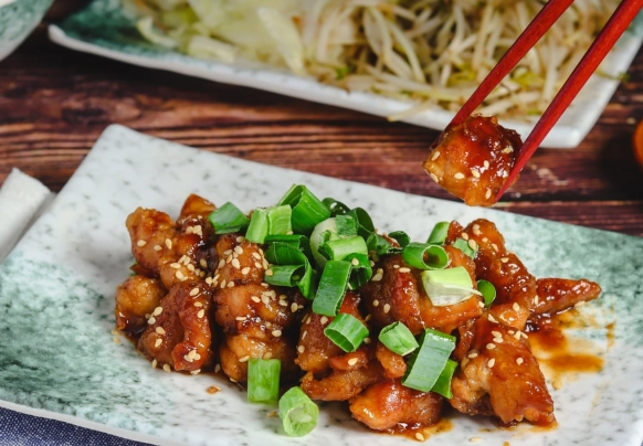 鐵板燒蜜汁雞腿