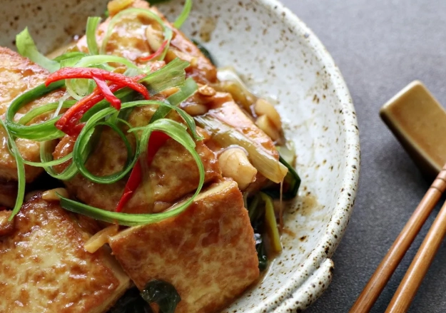 素食紅燒豆腐