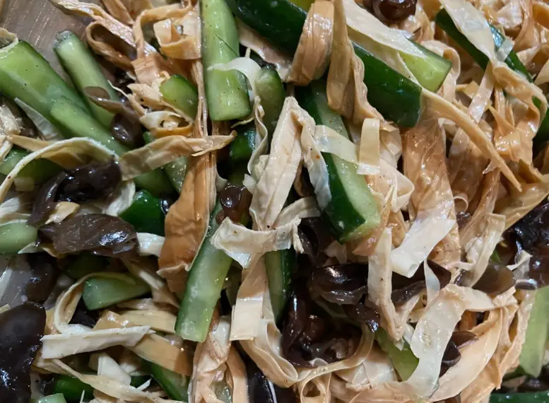 涼拌豆皮小黃瓜醬汁 涼拌豆皮小黃瓜醬汁