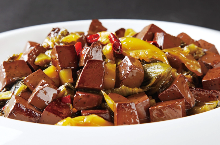 酸菜炒鴨血做法 酸菜炒鴨血做法