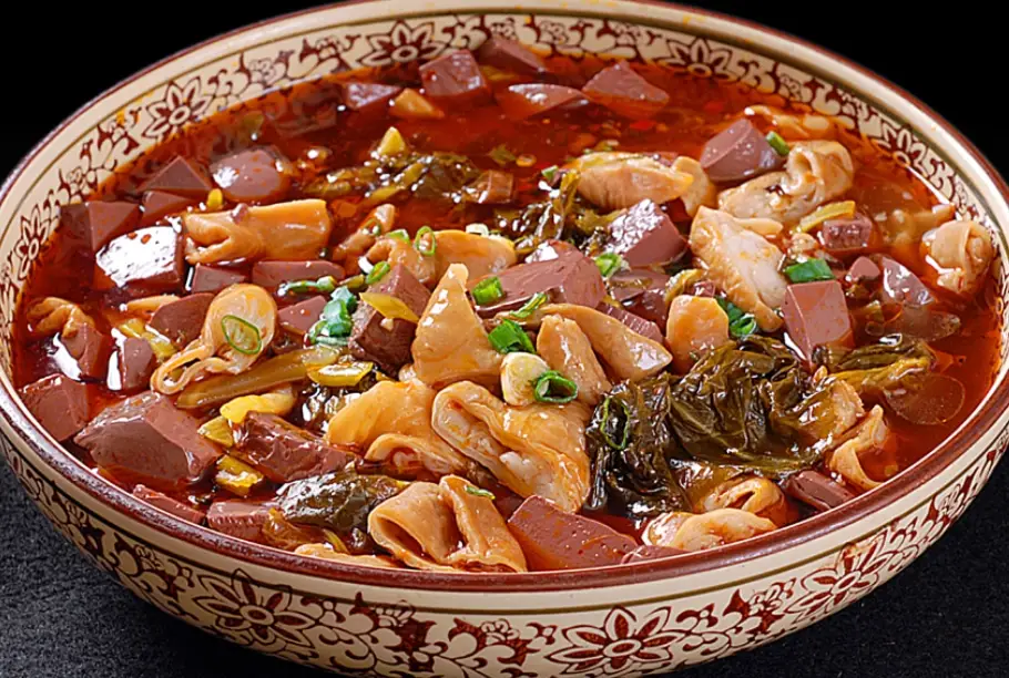 台北酸菜炒鴨血 台北酸菜炒鴨血