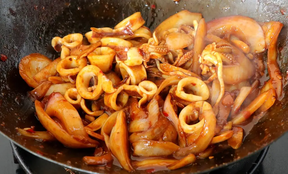 魷魚汆燙 魷魚汆燙