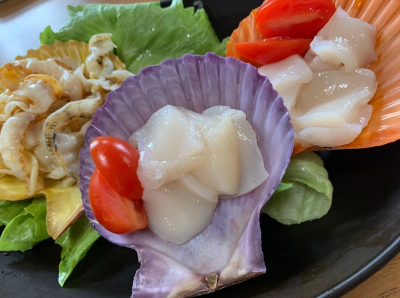 新鮮扇貝處理