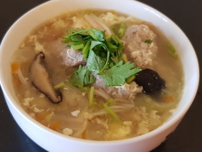 白菜肉羹湯