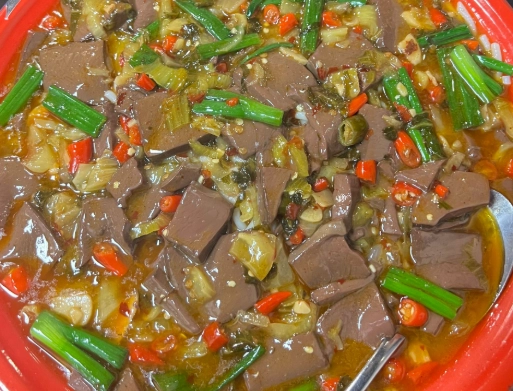 麻辣鴨血酸菜做法