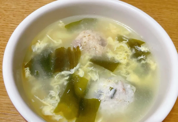 海帶芽蛋花湯 做法