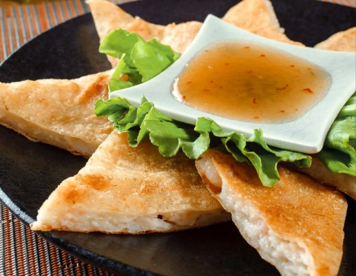 月亮蝦餅沾醬做法