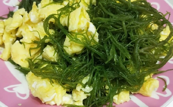 海藻炒蛋做法