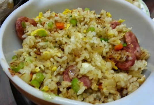 香腸炒飯做法