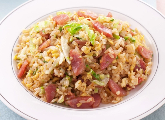 香腸炒飯做法