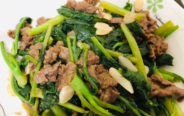 牛肉炒芥蘭技巧